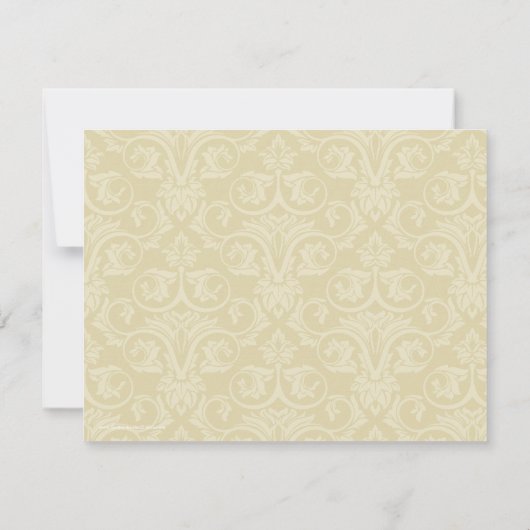 Golden Rings Christelijke Bruiloft RSVP Kaart (Achterkant)