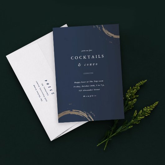 Golden Rings Cocktail Party Kaart