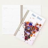 "Golden Rings Hearts and Love" Persoonlijk Planner (Display)