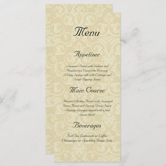 Golden Rings met Kruis, elegante Christelijke lief Menu (Voorkant / Achterkant)