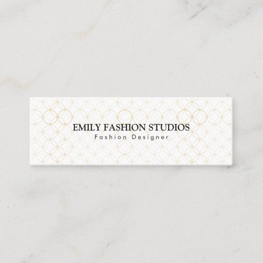 Golden Rings Mini Visitekaartje (Voorkant)