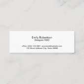 Golden Rings Mini Visitekaartje (Achterkant)