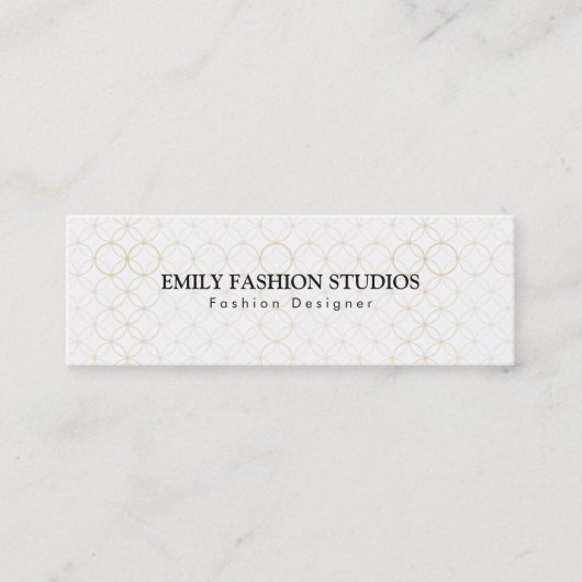 Golden Rings Mini Visitekaartje (Voorkant)