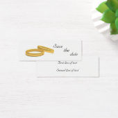 Golden Rings Save the date visitekaartje (Bureau)