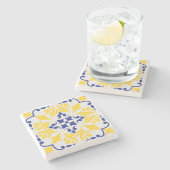 Golden Riviera Design Stenen Onderzetter (Zijkant)