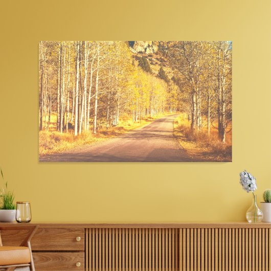 Golden Road Canvas Afdruk (Insitu (Woonkamer))