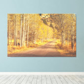 Golden Road Canvas Afdruk (Insitu (Houten vloer))