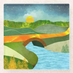 Golden Road Glazen Onderzetter