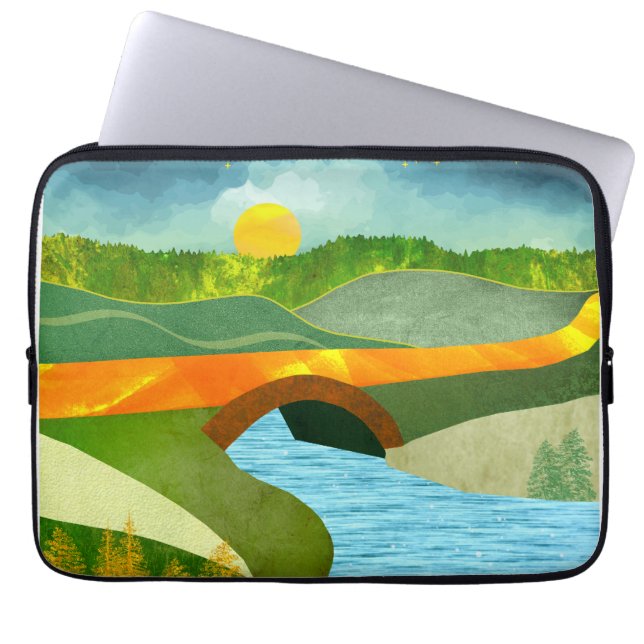 Golden Road Laptop Sleeve (Voorkant)