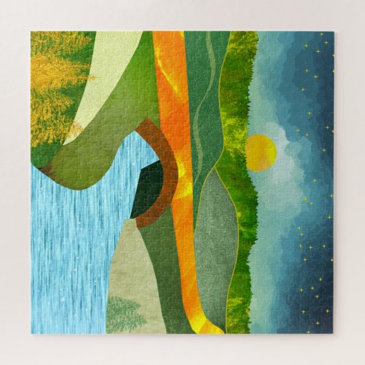 Golden Road Legpuzzel (Horizontaal)