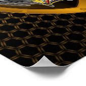 Golden "Rock of the Marne" 10th Mountain Division Poster (Hoek)