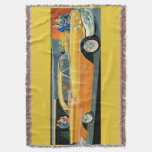 Golden Rocket 88 Oldsmobile print uit 1950 Deken (Voorkant Verticaal)
