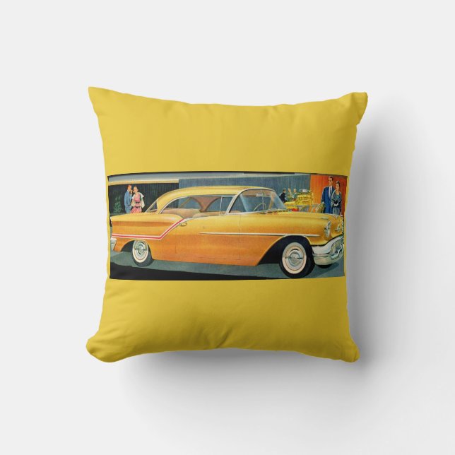 Golden Rocket 88 Oldsmobile print uit 1950 Kussen (Voorkant)