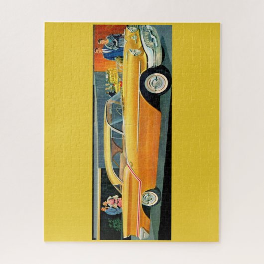 Golden Rocket 88 Oldsmobile uit 1950 Legpuzzel (Verticaal)