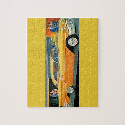 Golden Rocket 88 Oldsmobile uit 1950 Legpuzzel (Verticaal)