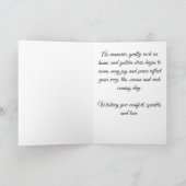 Golden Rocking Horse – Holiday Card Kaart (Binnen)