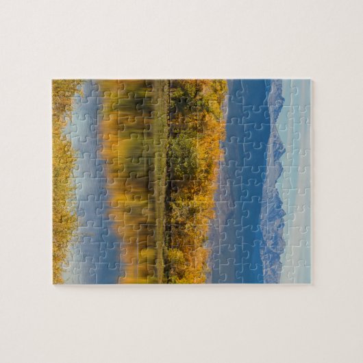 Golden Rocky Mountain Front Uitzicht Legpuzzel (Horizontaal)