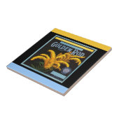 Golden Rod Oranje Crate Label Accent Tile Tegeltje (Zijkant)