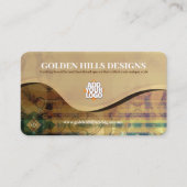 Golden Rolling Hills met Logo (verpakking van 25) Contactkaartje (Voorkant)