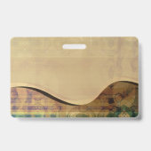 Golden Rolling Hills Naam Tag Badge (Achterkant)