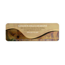 Golden Rolling Hills Retour Adreslabels
