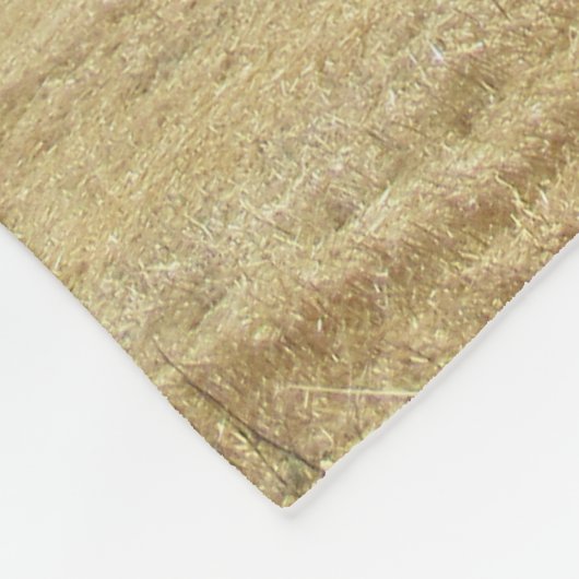 Golden Rolls van Hay en Deep Blue Zee Design Fleece Deken (Hoek)