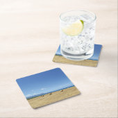 Golden Rolls van Hay en Deep Blue Zee Design Kartonnen Onderzetters (Insitu)