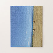 Golden Rolls van Hay en Deep Blue Zee Design Legpuzzel (Verticaal)