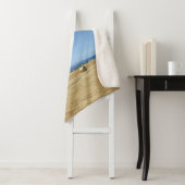 Golden Rolls van Hay en Deep Blue Zee Design Sherpa Deken (In situ)