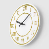 Golden Roman Numeral Kitchen wandklokken (Hoek)
