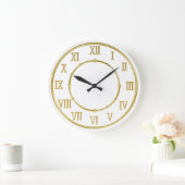 Golden Roman Numeral Kitchen wandklokken (Huis)