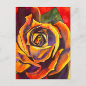 Golden Roos Art Briefkaart (Voorkant)