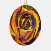 Golden Roos Art Keramisch Ornament (Rechts)