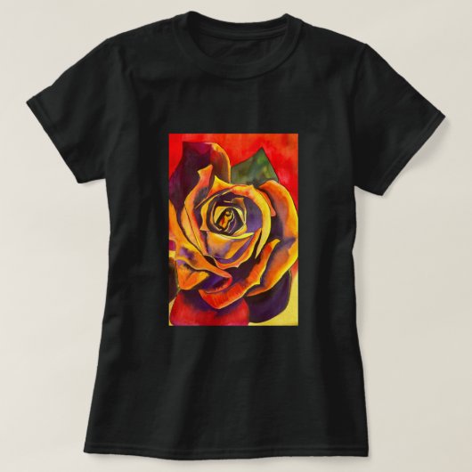 Golden Roos Art T-shirt (Design voorkant)