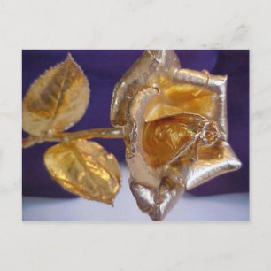 Golden roos - eeuwig liefde briefkaart