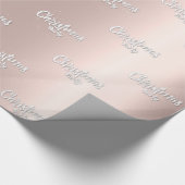 Golden roos elegance, kerstfeest cadeaupapier (Hoek)