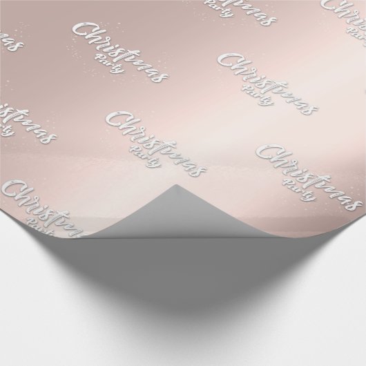 Golden roos elegance, kerstfeest cadeaupapier (Hoek)