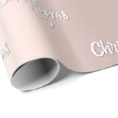 Golden roos elegance, kerstfeest cadeaupapier (Rol Hoek)