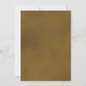 Golden Roos Elegant Wedding Kaart (Achterkant)