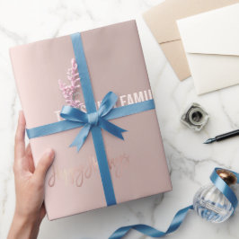 Golden roos elegantie, kerstfeestpap cadeaupapier