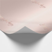 Golden roos elegantie, kerstfeestpap cadeaupapier (Hoek)