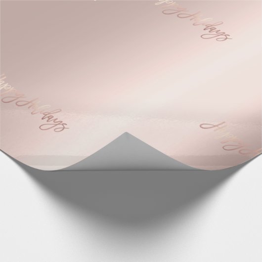 Golden roos elegantie, kerstfeestpap cadeaupapier (Hoek)