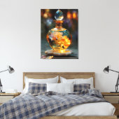 Golden Roos Essence – Luminous Fantasy Parfum Canvas Afdruk (Insitu (Slaapkamer))