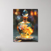 Golden Roos Essence – Luminous Fantasy Parfum Canvas Afdruk (Voorkant)