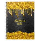 Golden Roos gepersonaliseerd Notitieboek (Voorkant)