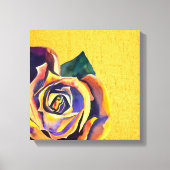 Golden Roos Gothic waterverf art Canvas Afdruk (Voorkant)