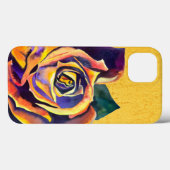 Golden Roos Gothic waterverf art Case-Mate iPhone Case (Achterkant (horizontaal))