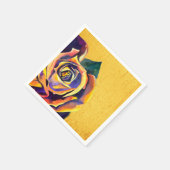 Golden Roos Gothic waterverf art Servet (Hoek)