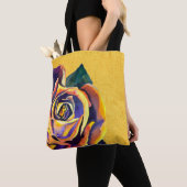 Golden Roos Gothic waterverf art Tote Bag (Dichtbij)