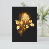 Golden roos (gouden roos) aankondiging (Staand voorkant)